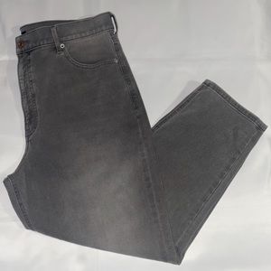 Express Gray Faded Denim Super High Rise Mom Jeans - Size 16